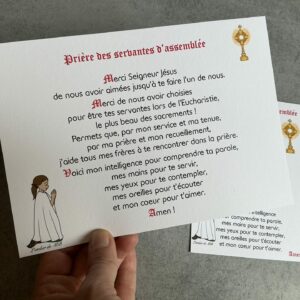 Prière des servantes d’assemblée, format A5